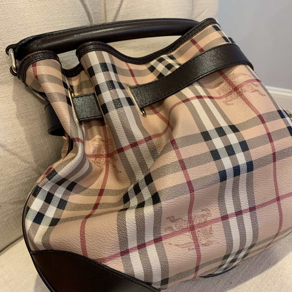 Burberry Haymarket Nova Check Satchel Hand… - Picture 5 of 7